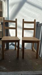 2x Houten stoel, Huis en Inrichting, Ophalen, Hout, Twee