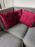 Sierkussen set met plaid Unique Living, Ophalen of Verzenden, Zo goed als nieuw, Rood, Vierkant