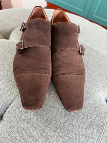 Gespschoen, double monk, suede. Ideale herfstschoen. Mt 43. beschikbaar voor biedingen