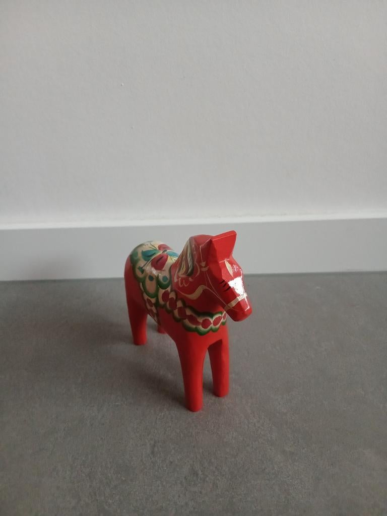Vintage Akta Dalahemslöjd Houten Paardje, Antiek en Kunst, Kunst | Designobjecten, Ophalen of Verzenden