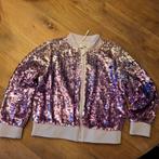 Glittervest paars/zilver, maat 128, Gebruikt, C&A, Meisje, Trui of Vest