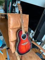 Ovation Celebrity CC047 wine red cemi acoustic guitar., Gebruikt, Ophalen
