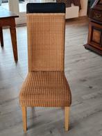 6 Originele Loom Eetkamerstoelen - Redelijke Staat, Ophalen, Gebruikt, Klassiek, Riet of Rotan