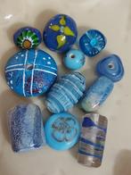 Mix verschillende vormen en maten  blauwe glaskralen, Hobby en Vrije tijd, Kralen en Sieraden maken, Verzenden, Nieuw, Kraal