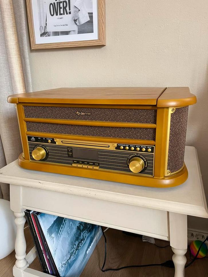 Denver Retro Platenspeler, Audio, Tv en Foto, Radio's, Zo goed als nieuw, Radio, Ophalen