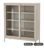 Ikea IDÅSEN Metalen vitrinekast met schuifdeuren, Ophalen
