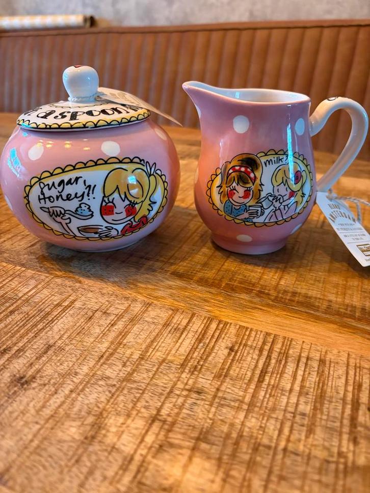 Blond Amsterdam Suikerpot & Melkkan, Huis en Inrichting, Keuken | Servies, Nieuw, Kop(pen) en/of Schotel(s), Blond Amsterdam, Aardewerk