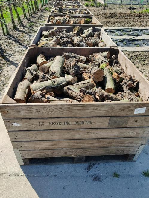 Appelhout/Haardhout, Tuin en Terras, Haardhout, Blokken, Overige houtsoorten, Minder dan 3 m³, Ophalen of Verzenden