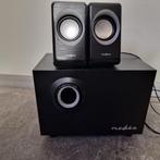 Nedis speakerset 2.1 met subwoofer, Computers en Software, Pc speakers, Ophalen, Zo goed als nieuw, Audiokanaal 2.1, Nedis