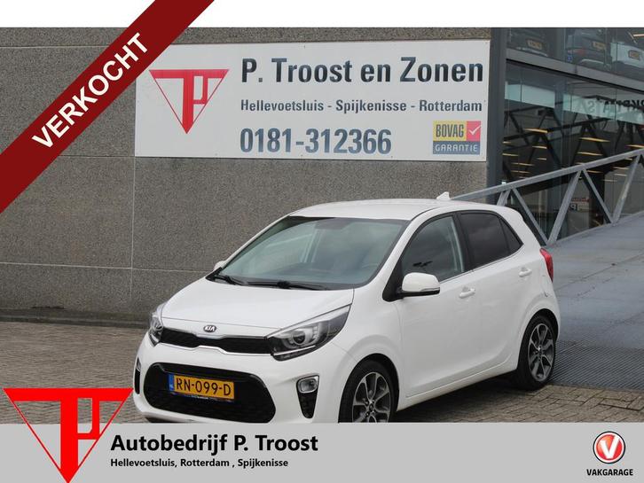Kia Picanto 1.0 CVVT Design Edition Lederen bekleding/Naviga, Auto's, Kia, Bedrijf, Te koop, Picanto, ABS, Achteruitrijcamera
