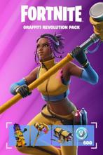 Fortnite - Graffiti Revolution Pack + 600 V-Bucks, Spelcomputers en Games, Verzenden, Zo goed als nieuw, Zonder controller