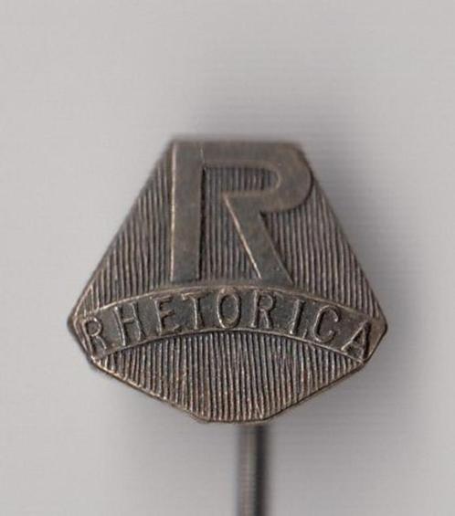 Rhetorica speldje, Verzamelen, Speldjes, Pins en Buttons, Gebruikt, Speldje of Pin, Overige onderwerpen, Ophalen of Verzenden