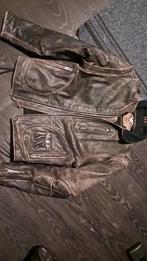 Harley Davidson vintage Leren Jas, Maat 38/40 (M), Bruin, Ophalen of Verzenden, Onbekend