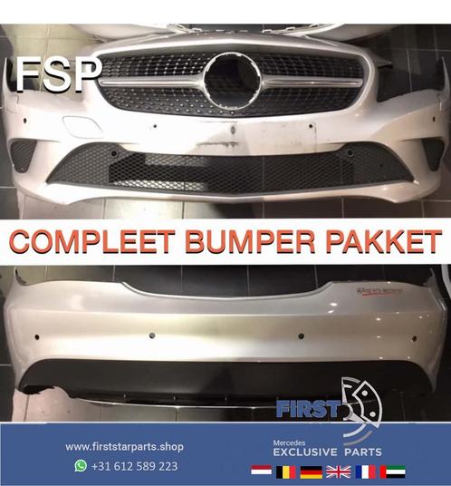 W117 C117 CLA VOORBUMPER + DIAMOND GRIL + ACHTERBUMPER ZILVE, Auto-onderdelen, Carrosserie en Plaatwerk, Bumper, Mercedes-Benz