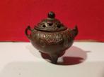antiek chinees cloissone enamel bronzen wierookvat, Antiek en Kunst, Antiek | Koper en Brons, Ophalen of Verzenden, Brons
