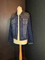Dames jeans jasje blauw / goud van DESIGUAL maat 38, Kleding | Dames, Jassen | Zomer, Maat 38/40 (M), Blauw, Ophalen of Verzenden