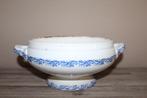SALE antieke dekschaal met blauw decor - Nimy, Ophalen of Verzenden