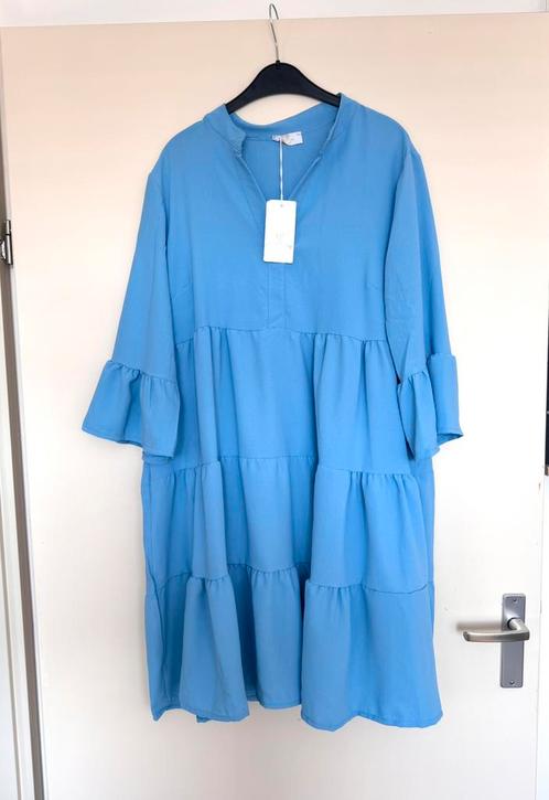 Nieuwe blauwe jurk valt ruim maat L/XL van closetvanval, Kleding | Dames, Jurken, Nieuw, Maat 42/44 (L), Blauw, Knielengte, Ophalen of Verzenden