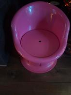 Roze Kuipstoel met Opbergvak, Huis en Inrichting, Stoelen, Kunststof, Gebruikt, Ophalen of Verzenden, Eén