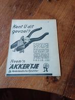 Advertentie van Akker Akkertje 1940, Ophalen of Verzenden, Zo goed als nieuw, Overige typen