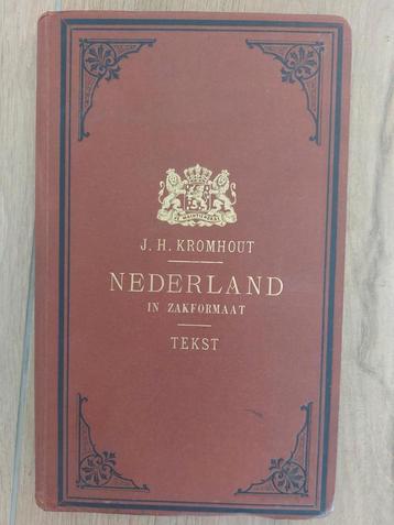 1 Nederland in zakformaat van J.H. Kromhout boekje uit 1885 beschikbaar voor biedingen