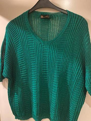Groene Lurex Glitter Trui beschikbaar voor biedingen