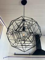 Zwarte Hanglamp met Retro Gloeilamp, Ophalen, Zo goed als nieuw, Metaal, Minder dan 50 cm
