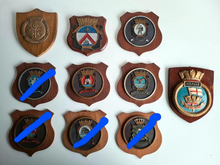 Collectie Marine Wapenschildjes, Verzamelen, Militaria | Algemeen, Marine, Overige typen, Nederland, Ophalen of Verzenden