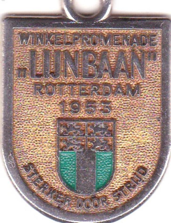 LIJNBAAN  ROTTERDAM    WINKELPROMENADE  1953, Postzegels en Munten, Penningen en Medailles, Overige materialen, Verzenden