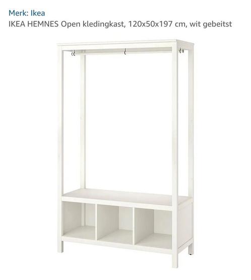 IKEA Hemnes open kledingkast, Huis en Inrichting, Kasten | Kledingkasten, Zo goed als nieuw, 150 tot 200 cm, 100 tot 150 cm, 25 tot 50 cm