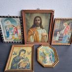 Vintage Religieuze Prenten - Set van 5, Antiek en Kunst, Antiek | Religie, Ophalen of Verzenden