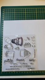 Stempelset taart, Hobby en Vrije tijd, Stempelen, Ophalen of Verzenden, Zo goed als nieuw, Clearstamp