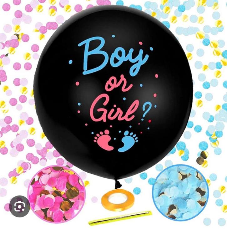 Gender reveal ballonnen, Hobby en Vrije tijd, Feestartikelen, Nieuw, Versiering, Geboorte of Huwelijk, Ophalen of Verzenden