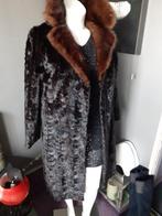 Prachtige lange echte bruine mink bontjas bont jas maat M, Ophalen of Verzenden, Zo goed als nieuw, Maat 38/40 (M), Bruin