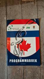 Programmaboek Davis Cup Nederland - Canada, Oktober