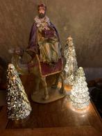 Exclusiief prachtig kerst beeld koning met kameel., Ophalen of Verzenden