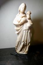Madonna met kind 17e eeuw Italiaans albast, Antiek en Kunst, Antiek | Religie, Ophalen of Verzenden