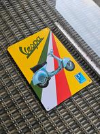 Vespa bord 20 x 30 cm, Reclamebord, Ophalen of Verzenden, Zo goed als nieuw