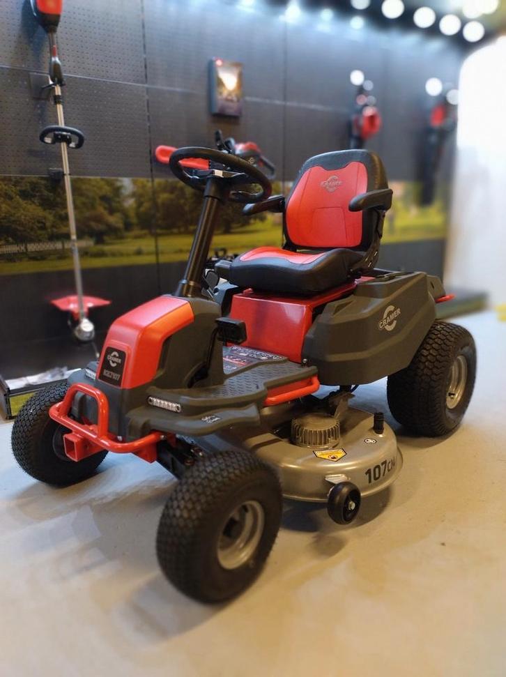 Cramer accu-zitmaaier 82LT107, Tuin en Terras, Zitmaaiers, Nieuw, 90 tot 120 cm, Mulchfunctie, Ophalen