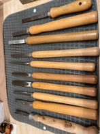 Te koop 10 houtdraai beitels, Ophalen of Verzenden, Gebruikt