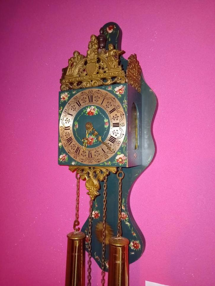 Antieke Friese Stoelklok, Antiek en Kunst, Antiek | Klokken, Ophalen of Verzenden