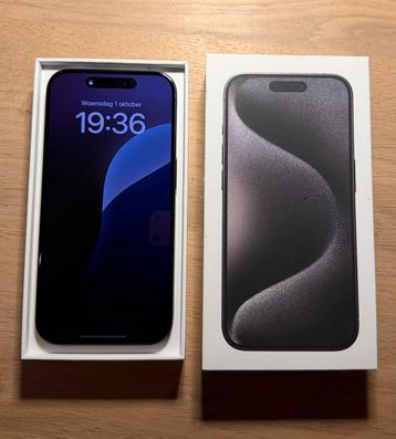 iPhone 15 pro - 128gb - Black - krasvrij beschikbaar voor biedingen