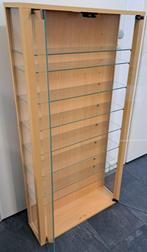 Mooie compacte vitrinekast, Huis en Inrichting, Kasten | Vitrinekasten, Ophalen, Met deur(en), Glas, 50 tot 100 cm