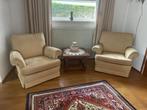 Twee stoelen en bankje - complete set!, Huis en Inrichting, Fauteuils, Ophalen, Gebruikt, Stof, 75 tot 100 cm