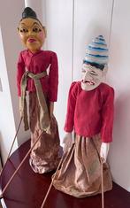 Vintage Wajang Golek staafpoppen 65 cm hoog, Ophalen, Gebruikt