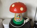 Vintage kinder paddenstoel lamp met kabouter,kunststof., Antiek en Kunst, Curiosa en Brocante, Ophalen of Verzenden