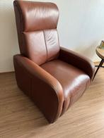 Leunstoel, Huis en Inrichting, Fauteuils, Ophalen, Gebruikt, 50 tot 75 cm, Leer