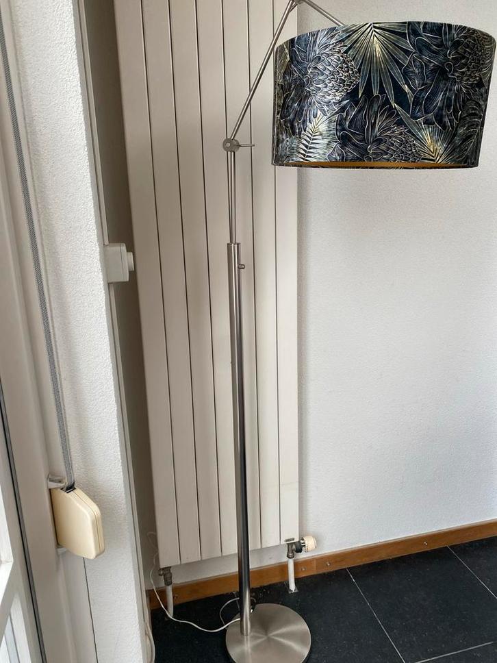 Staande Schemerlamp, Huis en Inrichting, Lampen | Vloerlampen, Gebruikt, 150 tot 200 cm, Metaal, Ophalen