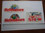 sticker Hellendoorn pretpark avonturenpark retro 3 x strip, Overige typen, Zo goed als nieuw, Verzenden