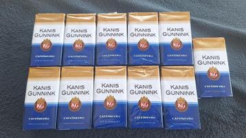 11 pakken Kanis Gunnink Koffie Caffeine Vrij 500gram. beschikbaar voor biedingen